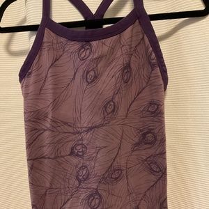 Lululemon purple logo tank